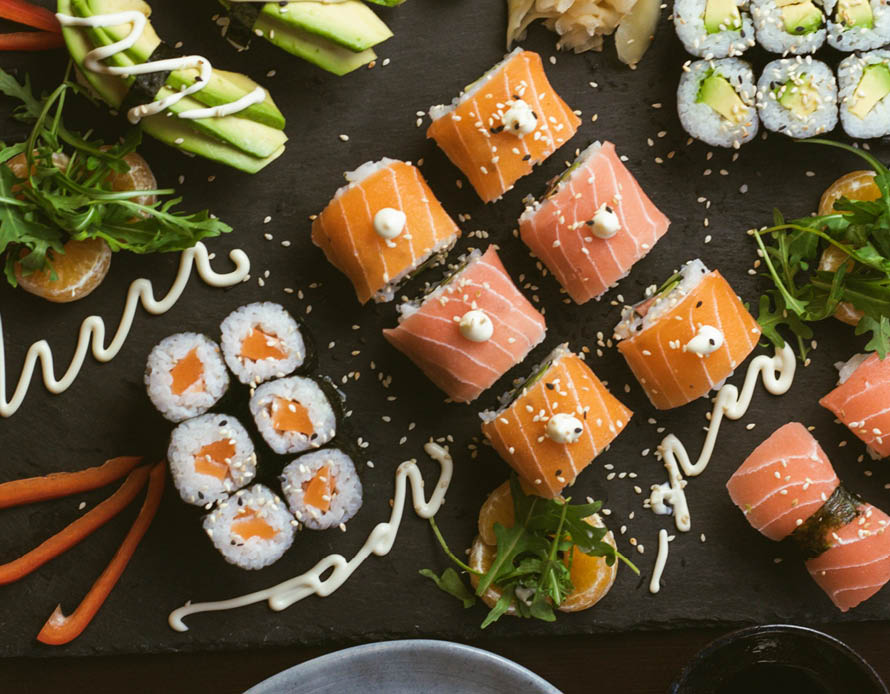 Sortimentet inden for de plantebaserede alternativer udvikler sig hele tiden -  fx vegansk sushi med zalmon